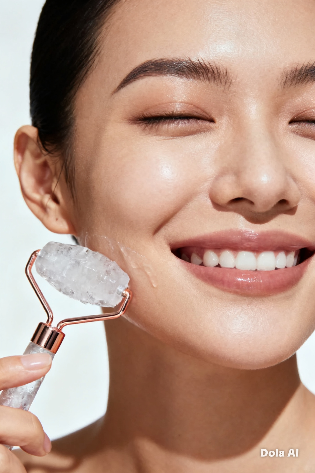 Rodillo Masajeador Facial para Rostro, Cuello y Ojos